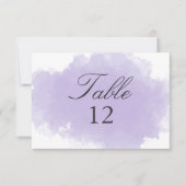 Lavendelnevel | Tafel Nummerkaart Kaart (Voorkant)