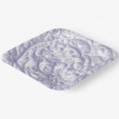 Lavendelpapier Quilling Daisy Design Papieren Bordje (Gebogen)