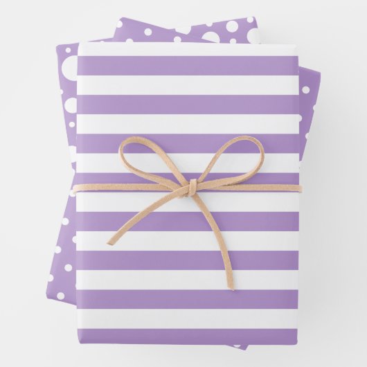 Lavendelpatronen verpakken papier vellen set (In situ)