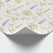 Lavendelpatroon inpakpapier (Hoek)
