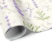 Lavendelpatroon inpakpapier (Rol Hoek)