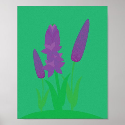 Lavendelplanten Poster (Voorkant)