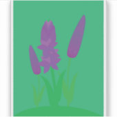 Lavendelplanten Sticker (Voorkant)