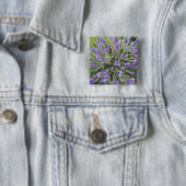 Lavendelplanten Vierkante Button 5,1 Cm (In situ)
