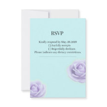 Lavendelroos Met Blauwe Trouw-RSVP