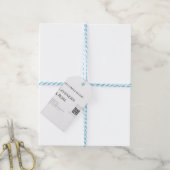 Lavendelroos sojakaars bedrijf voeg q r code tekst cadeaulabel (Met Touw)
