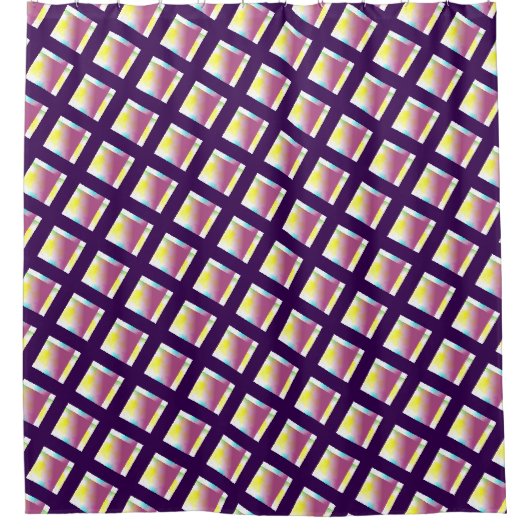 lavendelrooster douchegordijn (Voorkant)