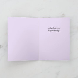 Lavendel's Dankbaarheid - Dankjewel Card Kaart