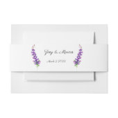 Lavendelstengels Uitnodigingen Wikkel (Voorkant Voorbeeld)