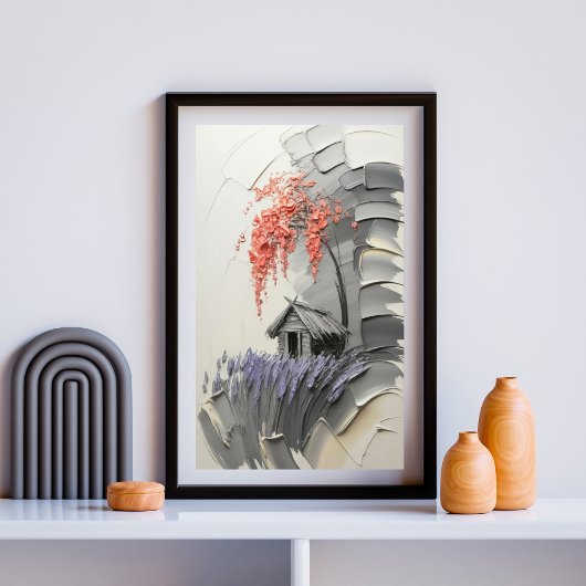 Lavendelstilte onder de Boog Poster
