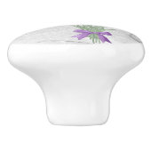 Lavendelstrauß Keramische Knop (Zijkant)