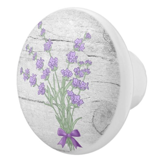 Lavendelstrauß Keramische Knop (Rechts)
