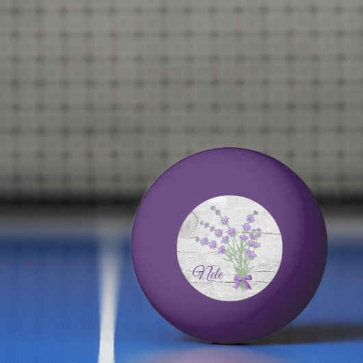 Lavendelstrauss, personalisiert   pingpongbal (Net)