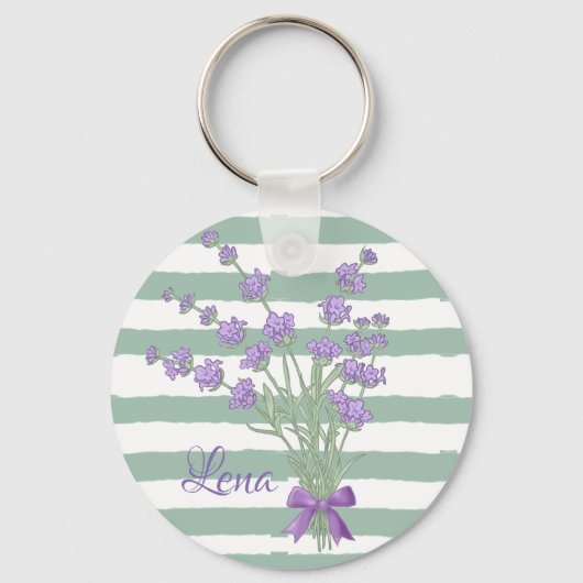 Lavendelstrauss, personalisiert sleutelhanger (Voorkant)