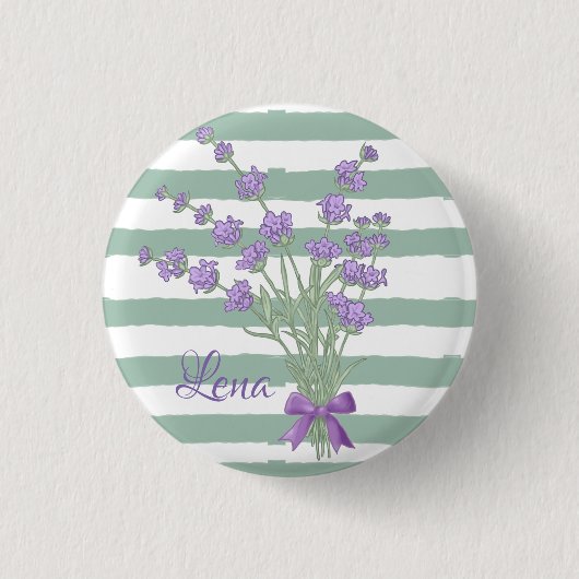 Lavendelstrauss Ronde Button 3,2 Cm (Voorkant)
