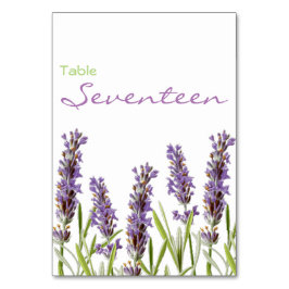 Lavendeltabelnummer Kaart
