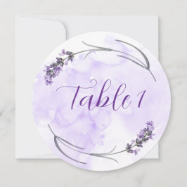 Lavendeltafelkaart Kaart