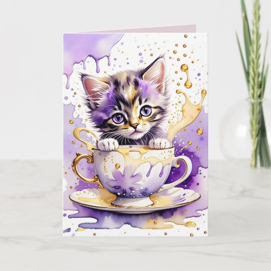 lavendelthee kaart (Voorkant)