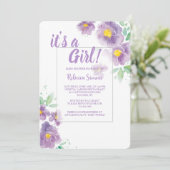 Lavendeltuin uitnodiging (Staand voorkant)