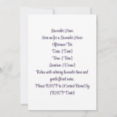 lavendeluur | Bloemenrust Kaart (Achterkant)