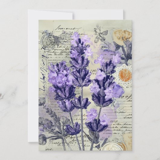 lavendeluur | zachte lavendel kaart (Voorkant)