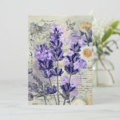 lavendeluur | zachte lavendel kaart (Staand voorkant)