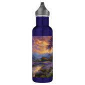 Lavendelvallei bij zonsopgang waterfles  (Rechts)