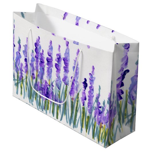 Lavendelveld Cadeautas (Voorkant Gekanteld)
