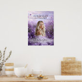 Lavendelveld Herdenkings Welkom Bord Poster (Keuken)
