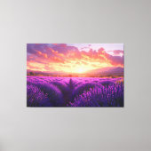 Lavendelveld in de Provence Canvas Afdruk (Voorkant)