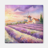 Lavendelveld in de Provence. Magneet (Voorkant)