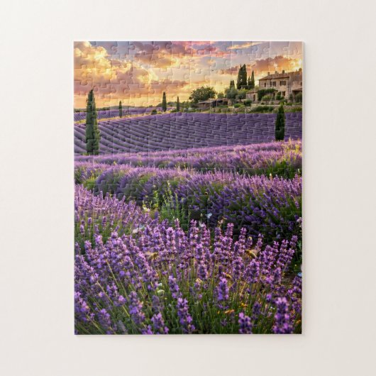 Lavendelveld Legpuzzel (Verticaal)