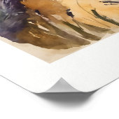 Lavendelveld met boerderijposter poster (Hoek)