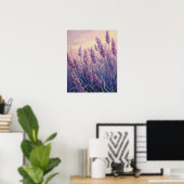 Lavendelveld Modern Waterverf Muurkunst Poster (Thuiskantoor)