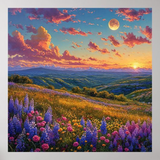 💜 Lavendelveld Muur Kunst Boerderij Decoratie Cad (Voorkant)
