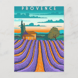 Lavendelveld Provence Frankrijk Briefkaart