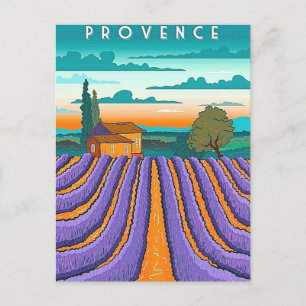 Lavendelveld Provence Frankrijk Briefkaart