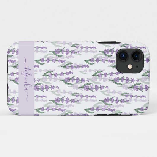Lavendelveld provence paarse bloem Case-Mate iPhone case (Achterkant (horizontaal))