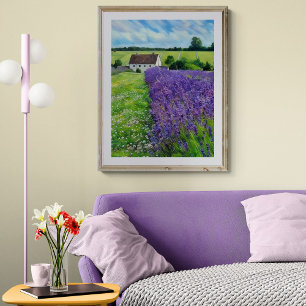 Lavendelveld Sereniteit Perfect Poster