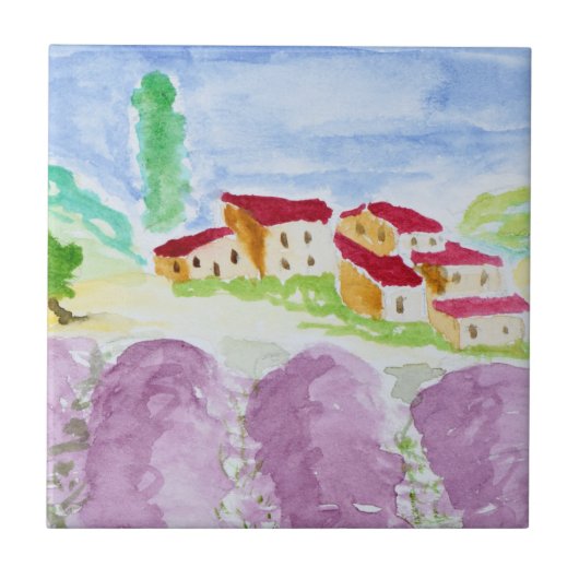 Lavendelvelden Abbaye de Senanque | Provence Tegeltje (Voorkant)