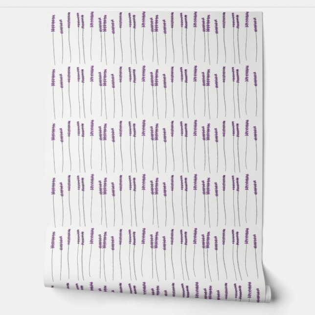 🌿 Lavendelvelden Behang - door lilbowwie (Afrollen)