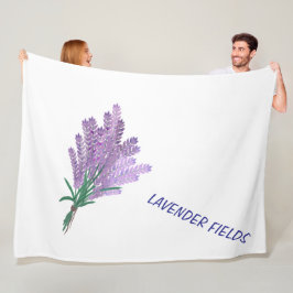 LAVENDELVELDEN FLEECE DEKEN