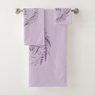 Lavendelvelden Handdoekenset Bad Handdoek