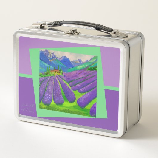 Lavendelvelden in de bergen - Kunst (Voorkant)