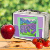 Lavendelvelden in de bergen - Kunst