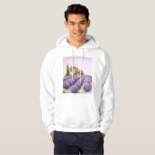 Lavendelvelden in de Provence Hoodie (Voorkant volledig)