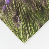 Lavendelvelden in Sequim Fleece Deken (Hoek)