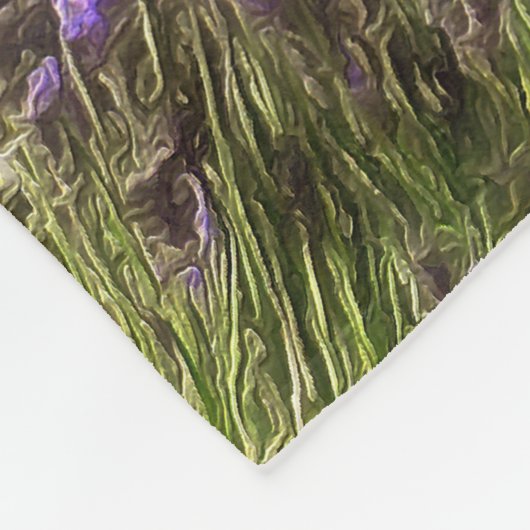 Lavendelvelden in Sequim Fleece Deken (Hoek)