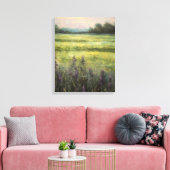 Lavendelvelden Olieverfschilderij op doek Canvas Afdruk (Insitu (Woonkamer))