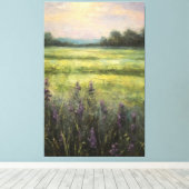  Lavendelvelden Olieverfschilderij op doek Canvas Afdruk (Insitu (Houten vloer))